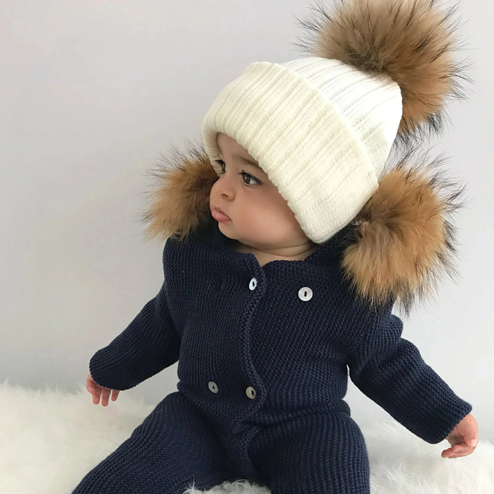 Une Pièce Bébé Tricot | Knit Baby Suit - Mpompon