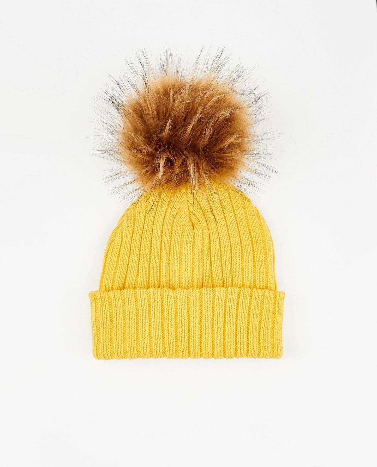 Tuque Enfant Doublée Mustard - Vegan