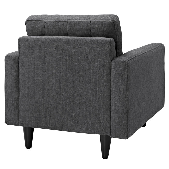 Empress Armchair Upholstered Fabric Set of 2