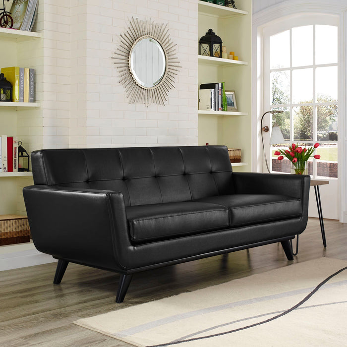 Engage Bonded Leather Loveseat