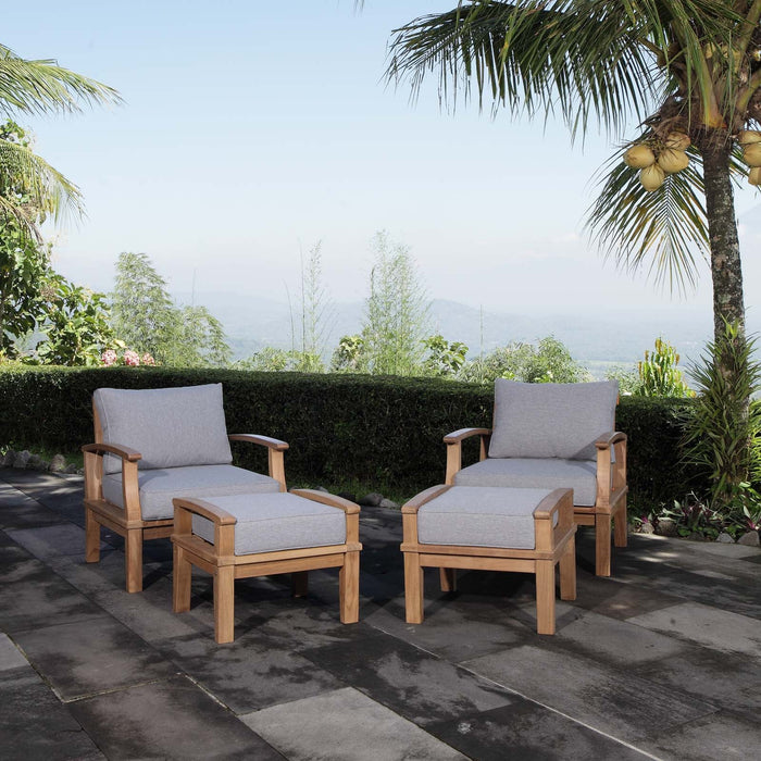 Marina 4 Piece Outdoor Patio Teak Set