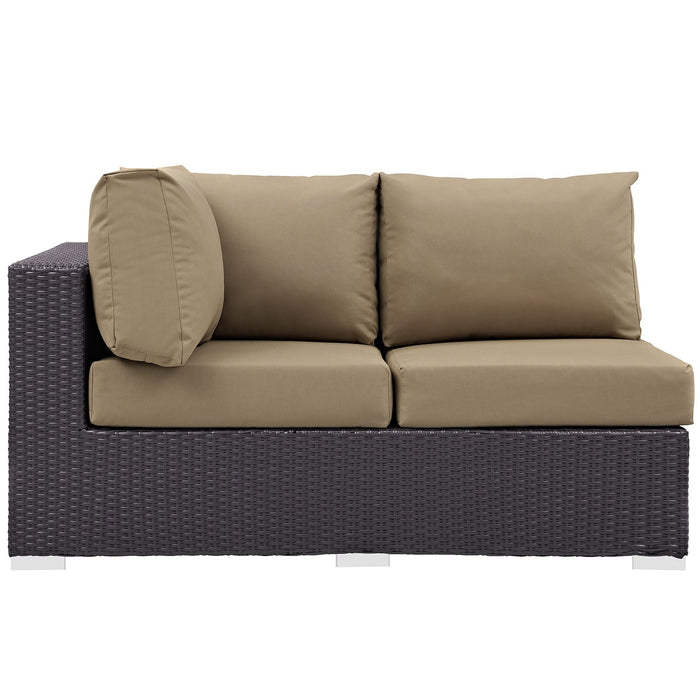 Convene Outdoor Patio Left Arm Loveseat