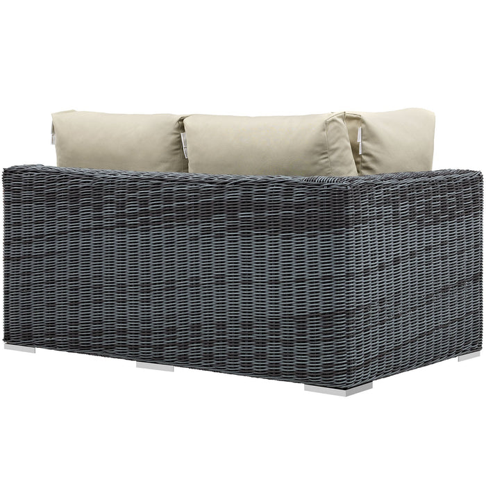 Summon Outdoor Patio Sunbrella® Left Arm Loveseat