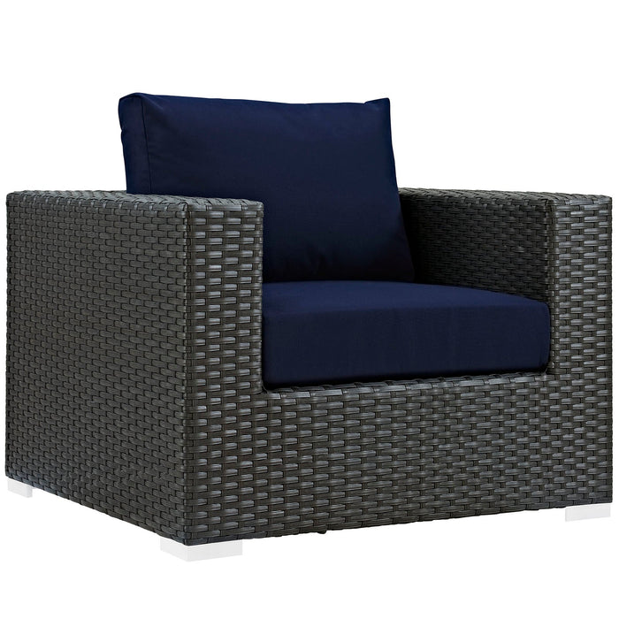 Sojourn 3 Piece Outdoor Patio Sunbrella® Sectional Set