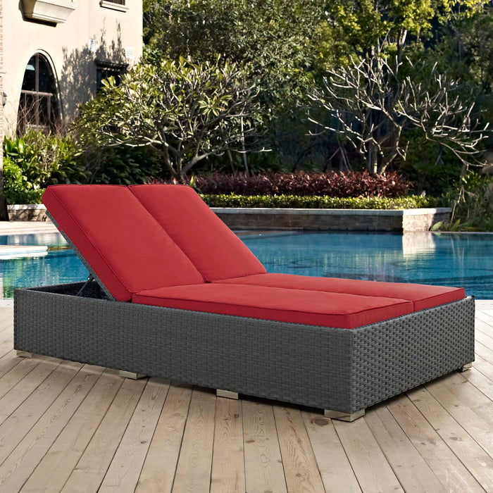 Sojourn Outdoor Patio Sunbrella® Double Chaise