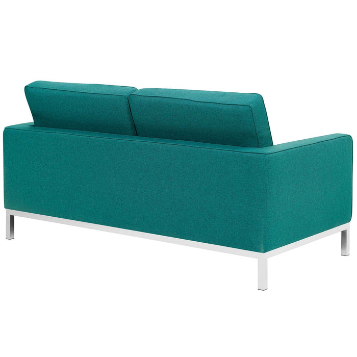 Loft Upholstered Fabric Loveseat