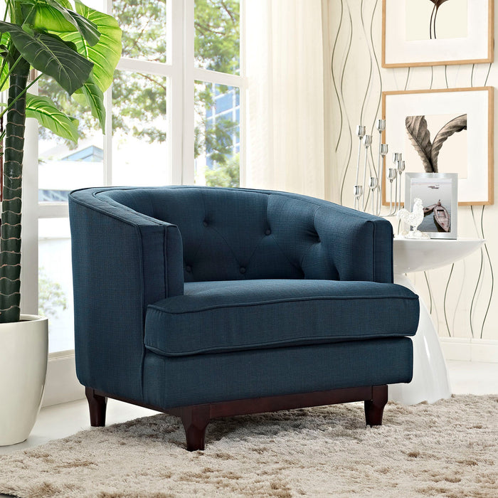 Coast Upholstered Fabric Armchair