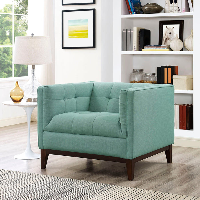 Serve Upholstered Fabric Armchair