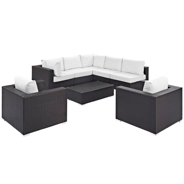 Convene 8 Piece Outdoor Patio Sectional Set