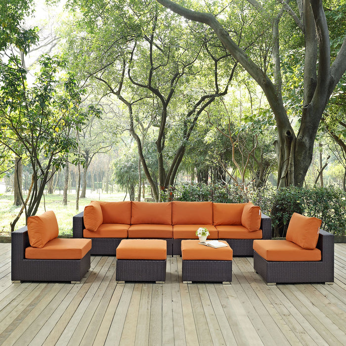 Convene 8 Piece Outdoor Patio Sectional Set