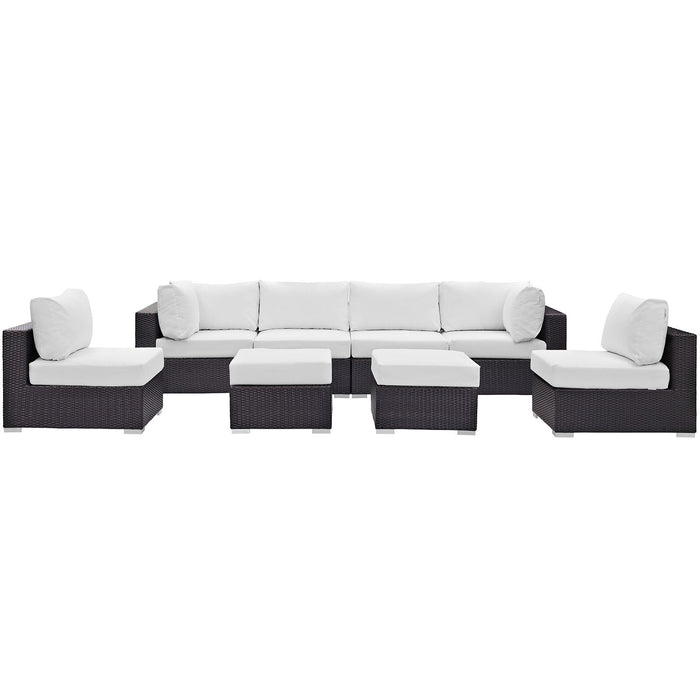 Convene 8 Piece Outdoor Patio Sectional Set