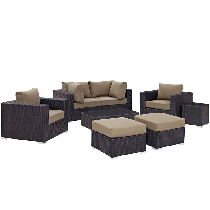 Convene 8 Piece Outdoor Patio Sectional Set