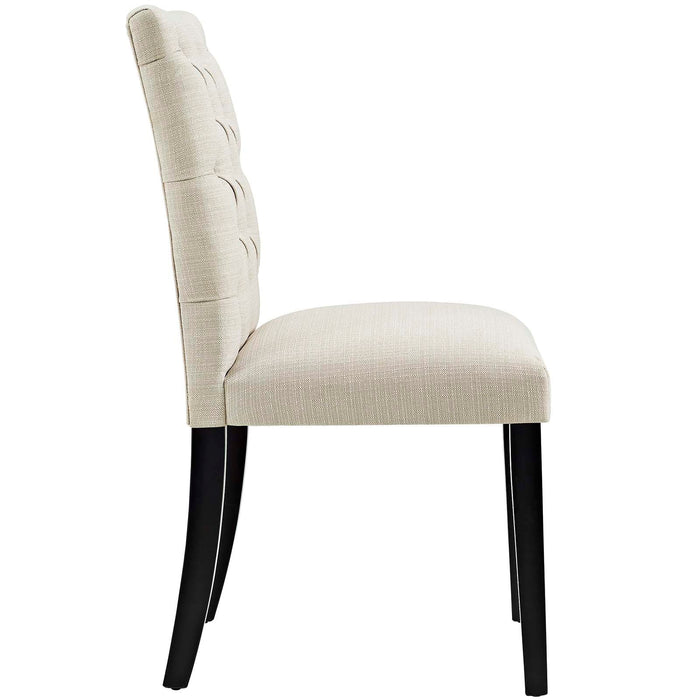 Duchess Button Tufted Fabric Dining Chair