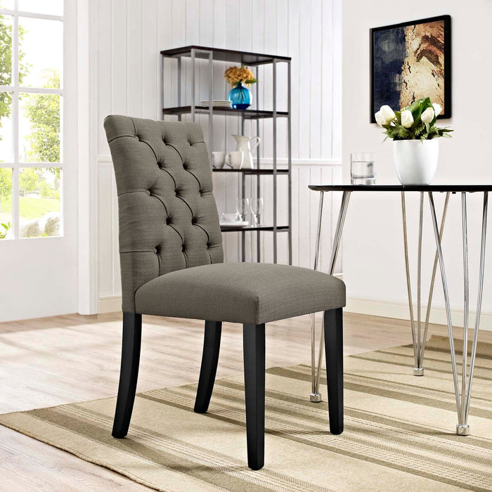 Duchess Button Tufted Fabric Dining Chair