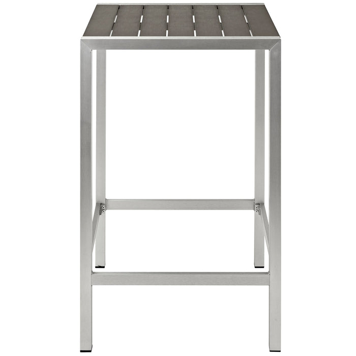 Shore Outdoor Patio Aluminum Bar Table