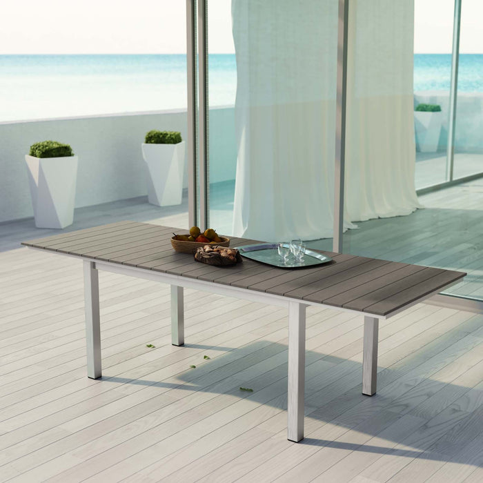 Shore Outdoor Patio Wood Dining Table