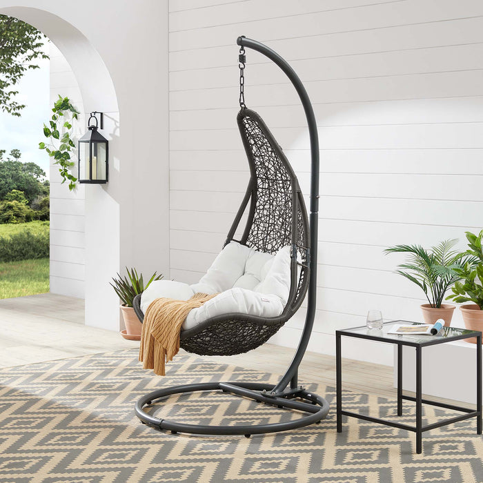 Abate Outdoor Patio Swing Chair With Stand