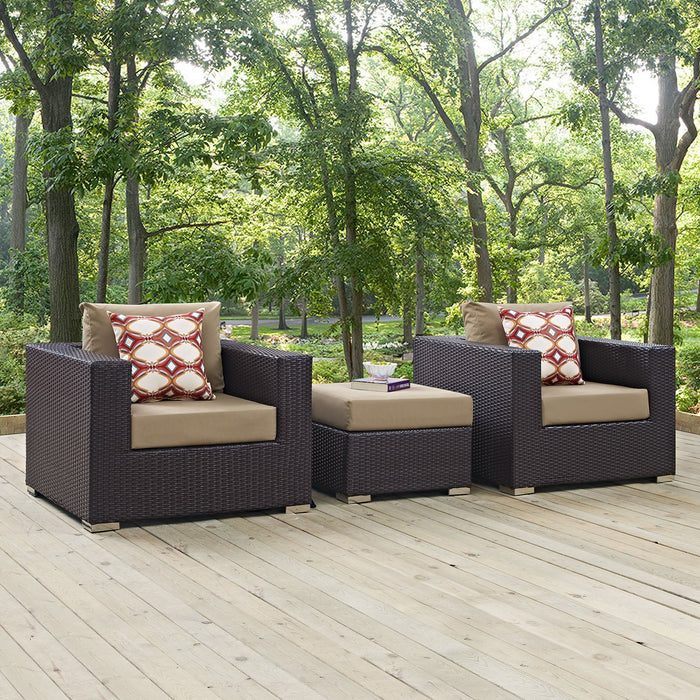 Convene 3 Piece Outdoor Patio Sofa Set