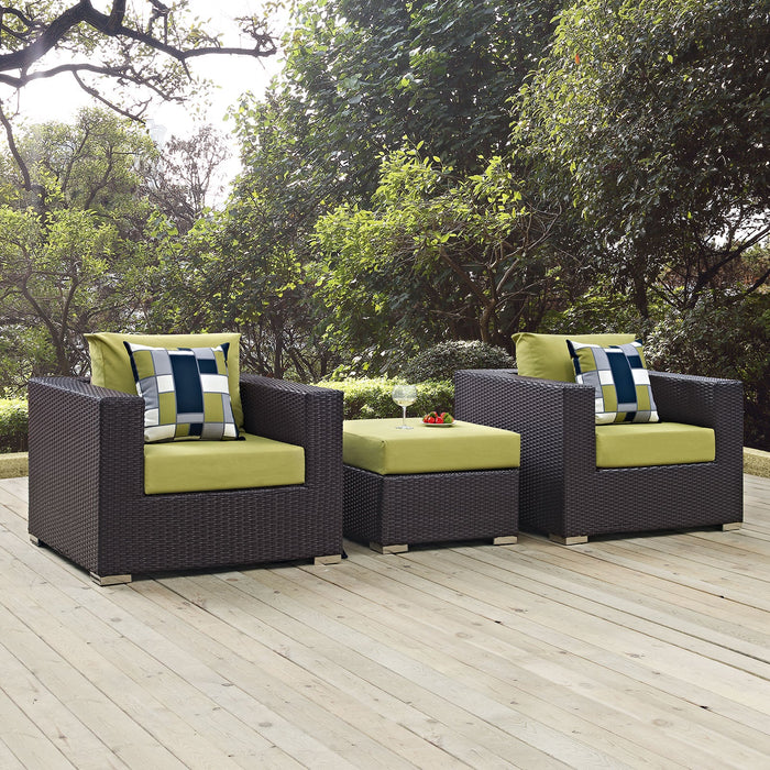 Convene 3 Piece Outdoor Patio Sofa Set