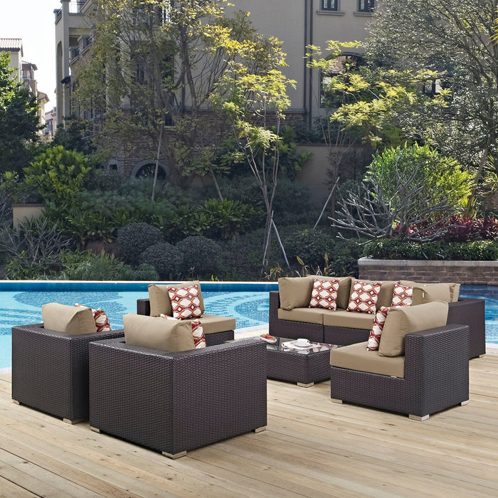 Convene 8 Piece Outdoor Patio Sectional Set