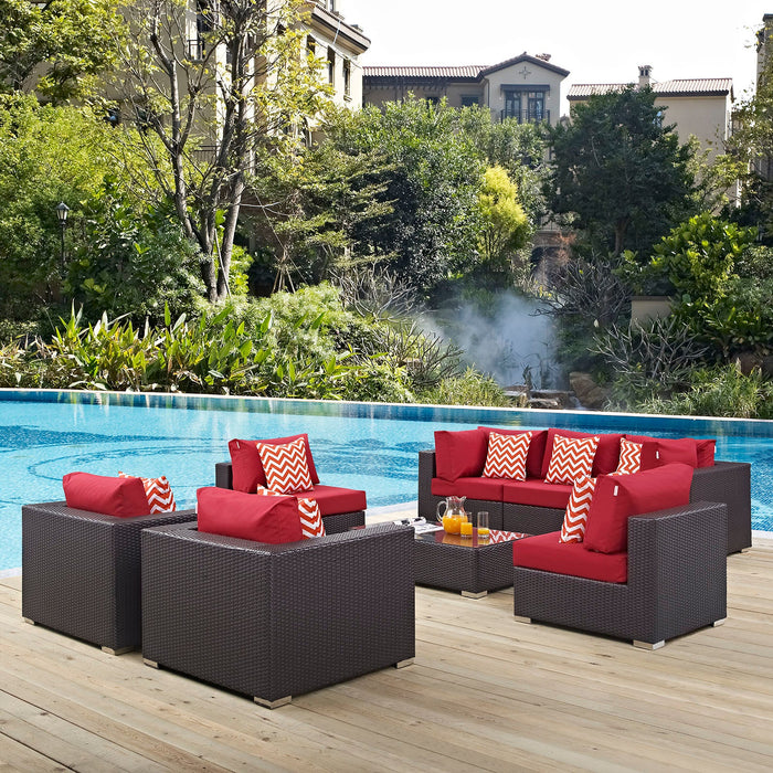 Convene 8 Piece Outdoor Patio Sectional Set