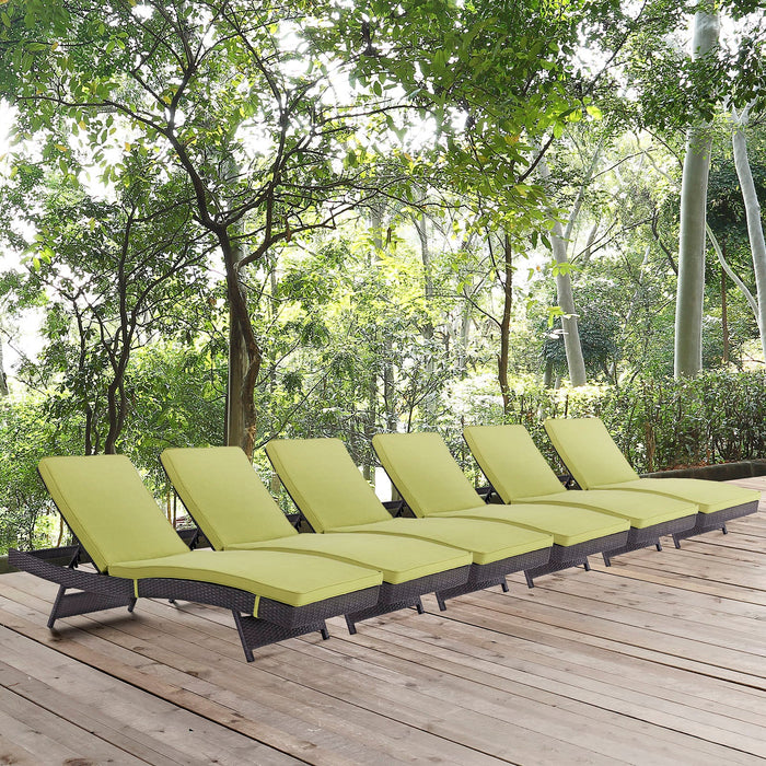 Convene Chaise Outdoor Patio Set of 6