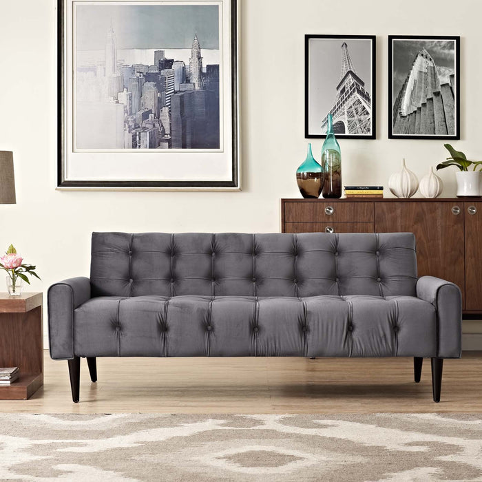 Delve Performance Velvet Sofa