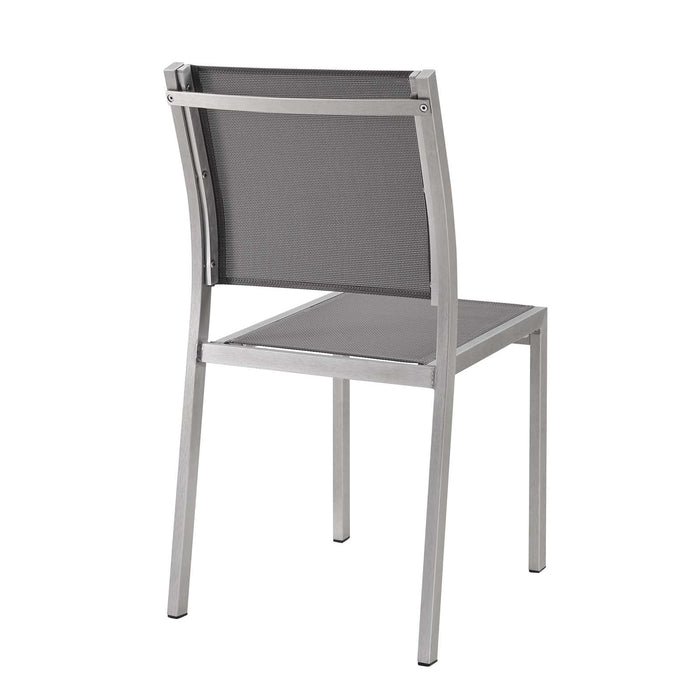 Shore Side Chair Outdoor Patio Aluminum Set of 2