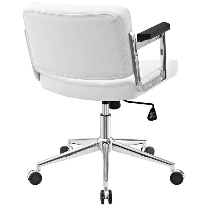 Portray Mid Back Upholstered Vinyl Office Chair