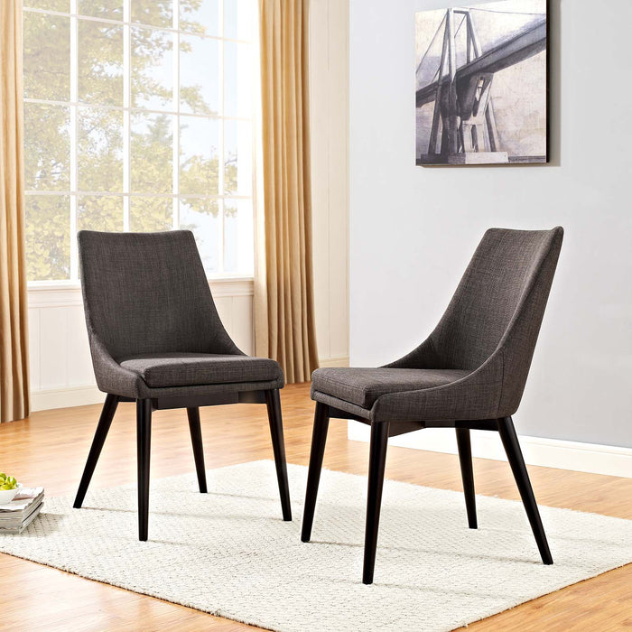 Viscount Dining Side Chair Fabric Set of 2