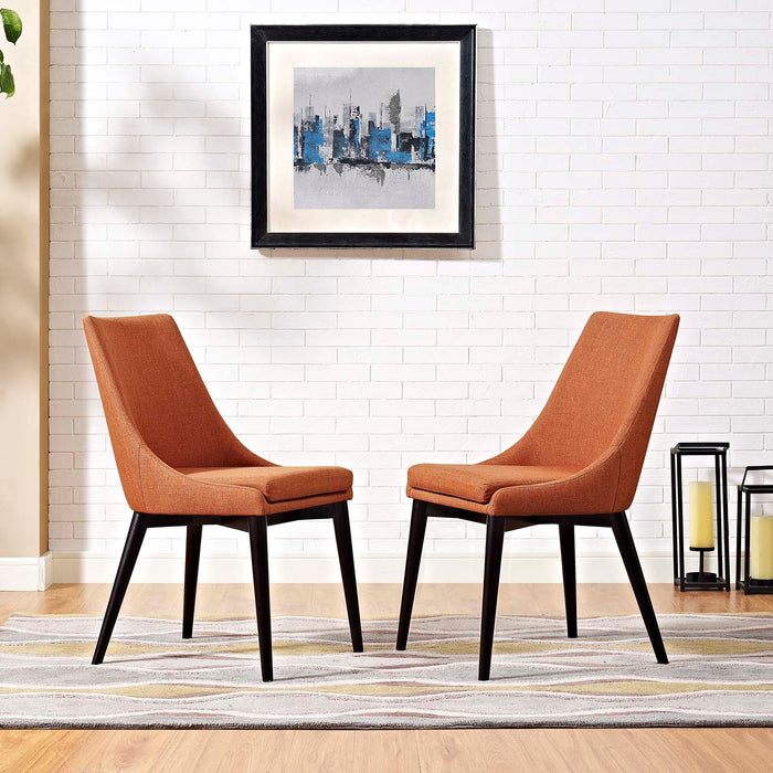 Viscount Dining Side Chair Fabric Set of 2