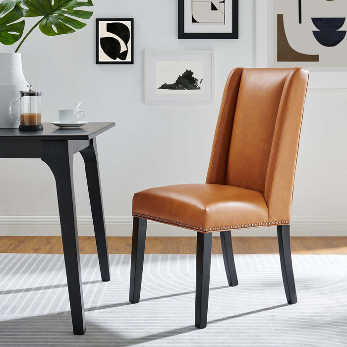 Baron Dining Chair Vinyl Set of 2