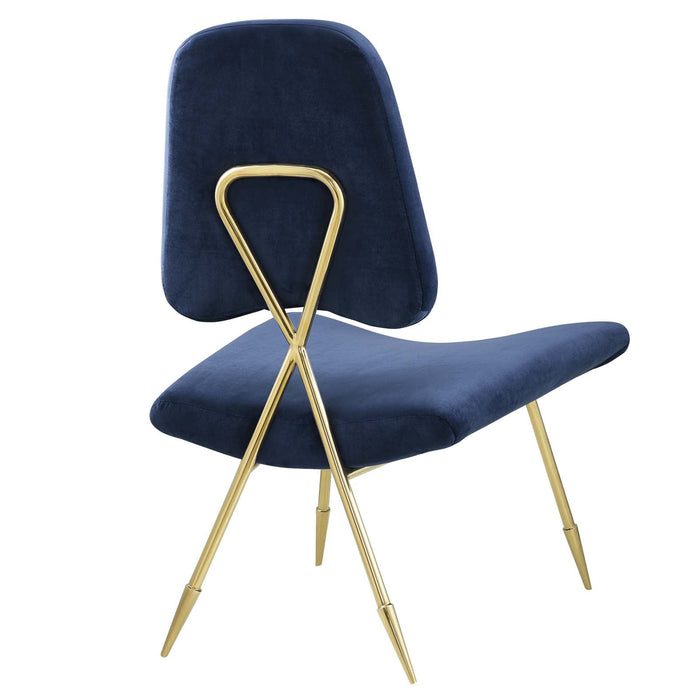 Ponder Performance Velvet Lounge Chair