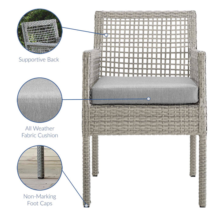 Aura 7 Piece Outdoor Patio Wicker Rattan Set