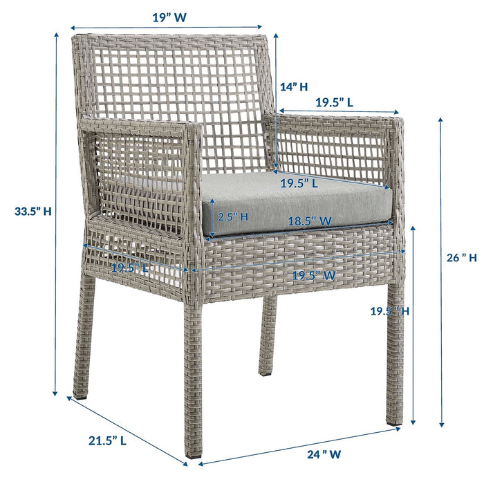 Aura 7 Piece Outdoor Patio Wicker Rattan Set