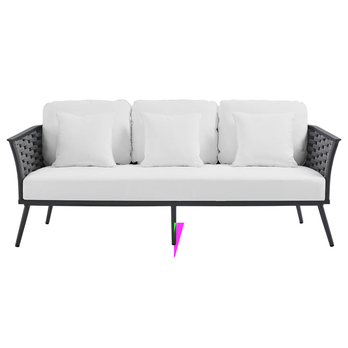 Stance Outdoor Patio Aluminum Sofa