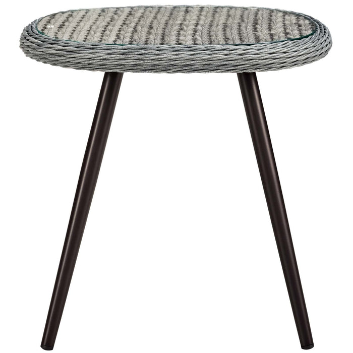 Endeavor Outdoor Patio Wicker Rattan Side Table