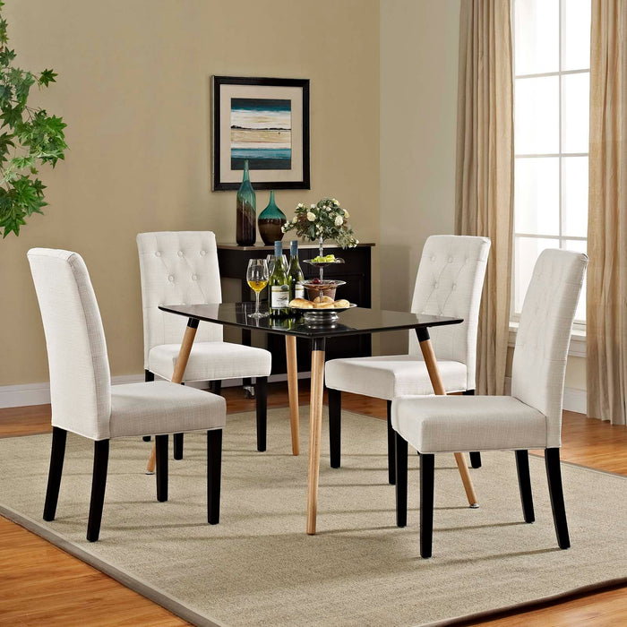 Confer Dining Side Chair Fabric Set of 4