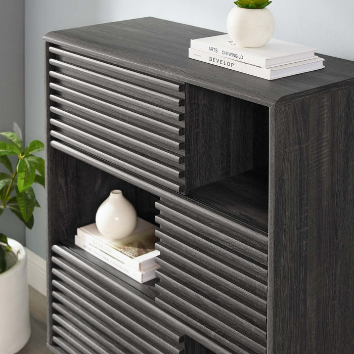 Render Three-Tier Display Storage Cabinet Stand