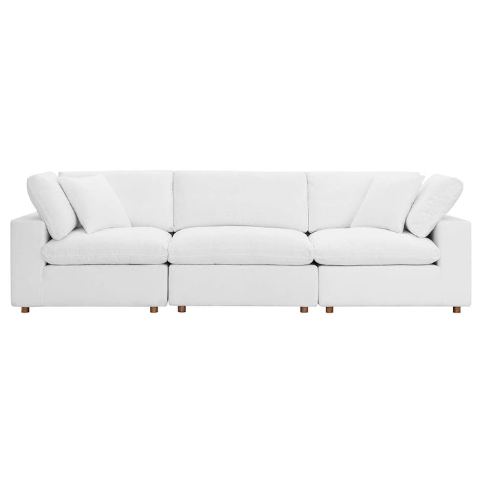 Commix Down Filled Overstuffed 3 Piece Sectional Sofa Set