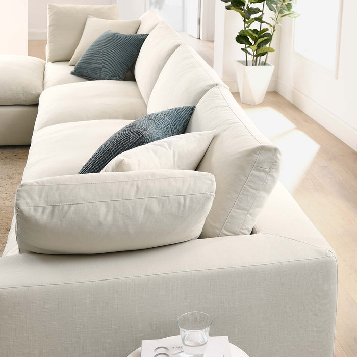 Commix Down Filled Overstuffed 5 Piece Sectional Sofa Set