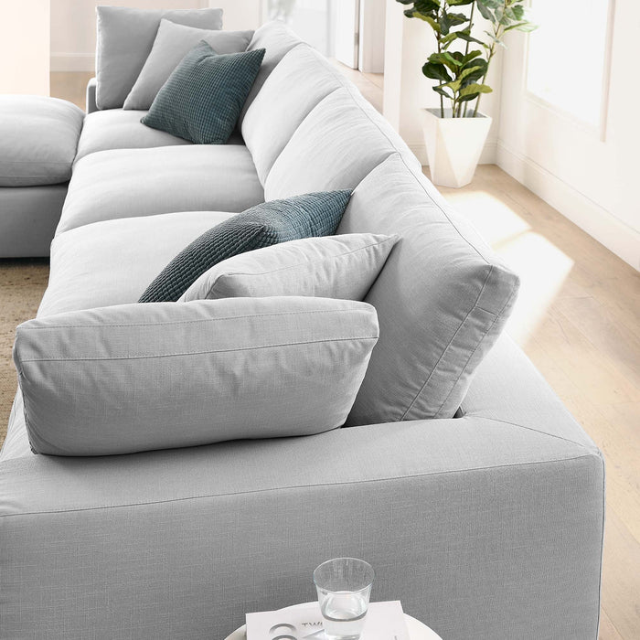 Commix Down Filled Overstuffed 5 Piece Sectional Sofa Set