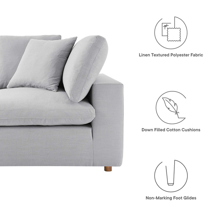 Commix Down Filled Overstuffed 5-Piece Armless Sectional Sofa