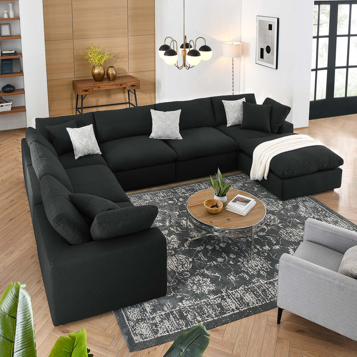 Commix Down Filled Overstuffed 7-Piece Sectional Sofa