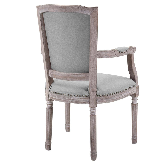 Penchant Dining Armchair Upholstered Fabric Set of 2