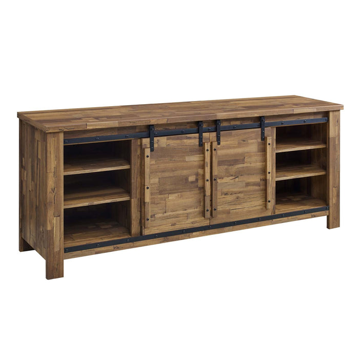 Cheshire 71" Rustic Sliding Door TV Stand