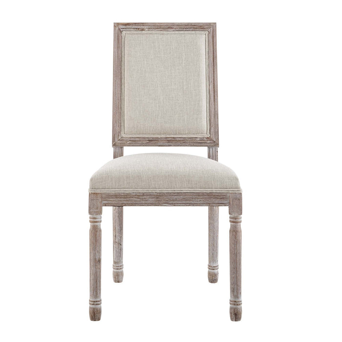 Court Dining Side Chair Upholstered Fabric Set of 2