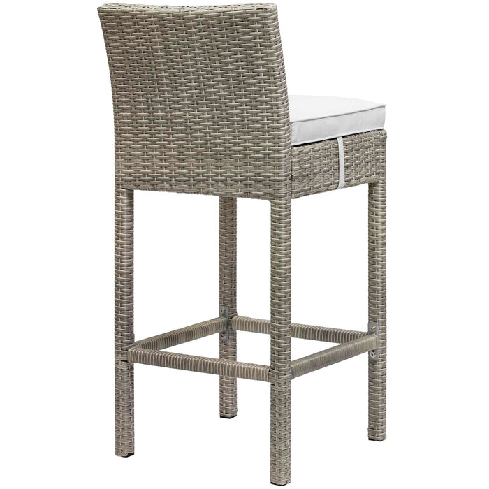 Conduit Outdoor Patio Wicker Rattan Bar Stool Set of 4