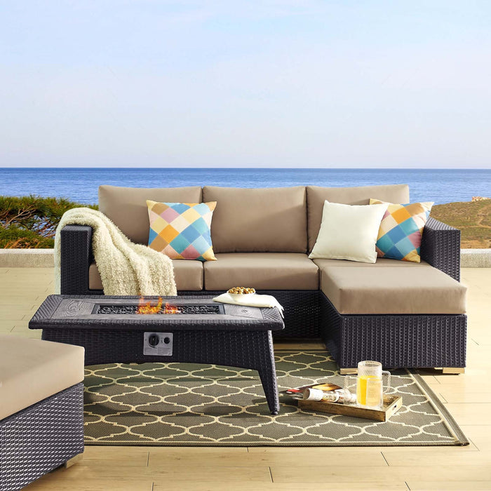 Convene 3 Piece Set Outdoor Patio with Fire Pit