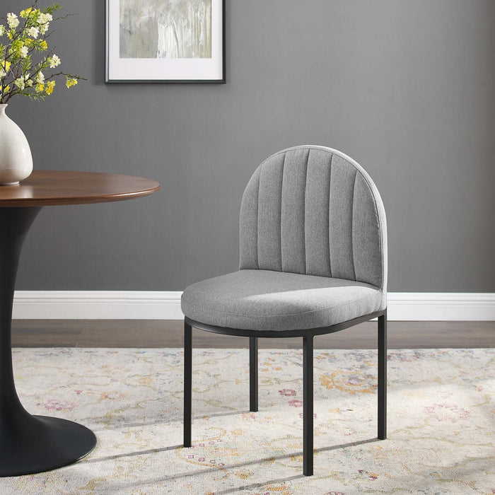 Isla Channel Tufted Upholstered Fabric Dining Side Chair